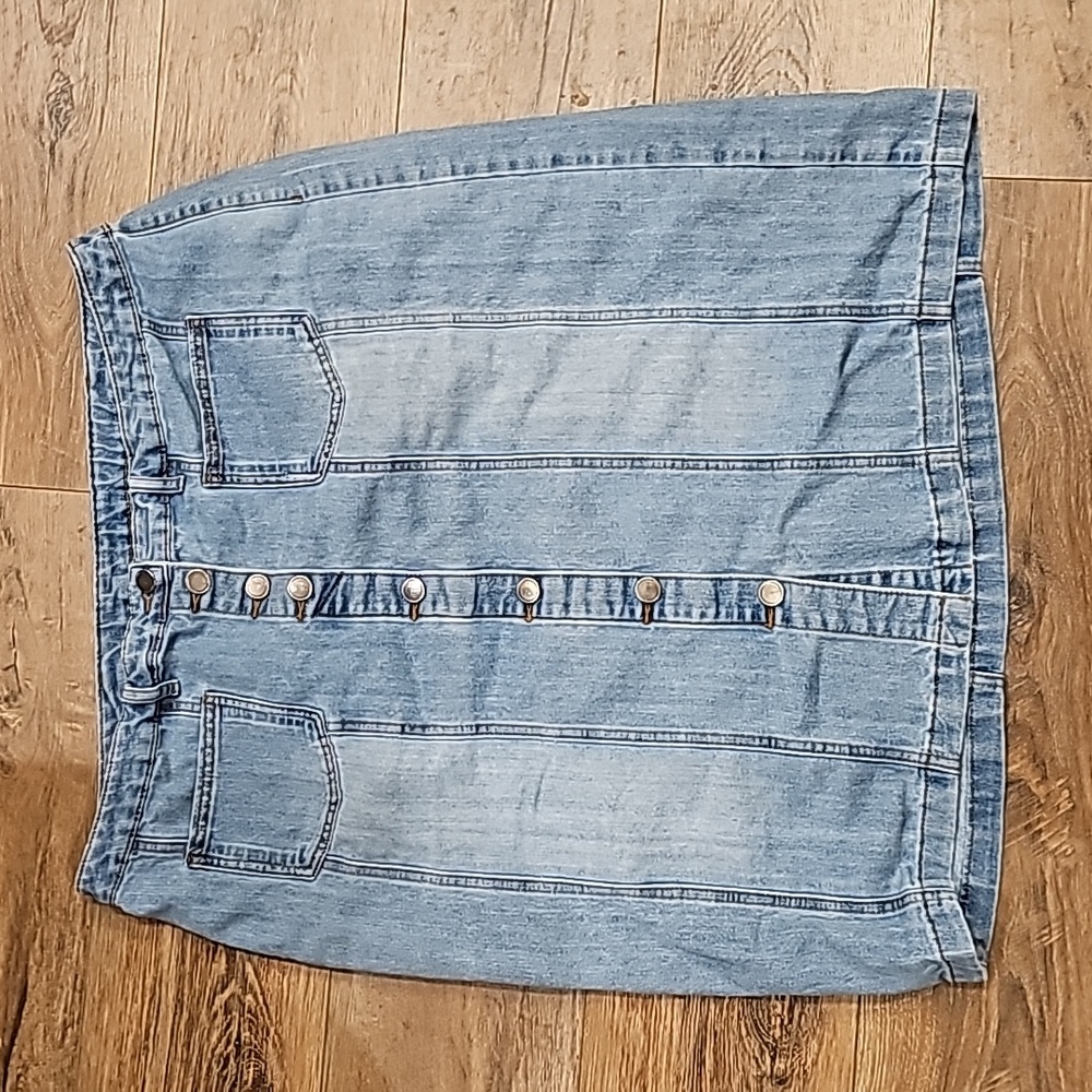 CJ Banks Jean Skirt